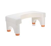 Outanaya Plastic Squat Bench Toilet Stool Footstool Adjustable Height for Adults