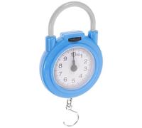 Outanaya Portable Handheld Luggage Scale with Hook Blue Mechanical Spring Dial Weight Scale for Travel Suitcase and Bag Weighing