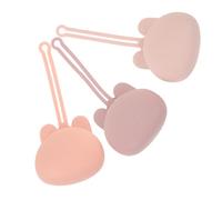 Outanaya Portable Silicone Pacifier Holder 3pcs Set Travel Storage Case, Cover Pouch for Nursery, Diaper Bag, and Home Use - Soft Pink, Light Pink, Purple