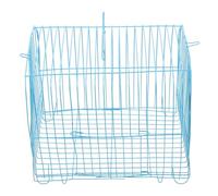 Outanaya Portable Wire Bird Cage Medium Blue with Handle, Comfortable Parrot Travel Carrier for Small Birds, Outing Cage Suitable for Budgies and Conures