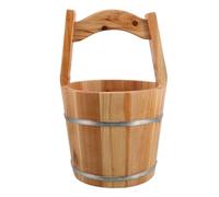 Outanaya Portable Wooden Foot Bath Bucket for Foot Soaking with Rustic Design, Lightweight and Handmade Wood Material, for Outdoor Use and Home Spa Relaxation