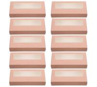 Outanaya Press on Packaging Empty 20Pcs Rose Gold Glitter Paper Eyelash Extension Containers with Easy Open Close Design for False Eyelashes Storage and Daily Life Display