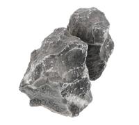 Outanaya Resin Mini Rockery Moss Landscape Decorative Rock with Wide Bottom Reusable Natural Lifelike Miniature Model Scenery for Fish Tank Decoration