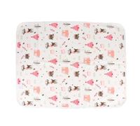 Outanaya Reusable Waterproof Changing Mat Pad Made of Breathable Cotton, Lightweight and Washable Bed Pad Cushion Suitable for Play Cribs and Changing Tables