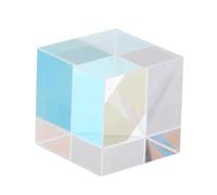 Outanaya Rgb Optical Glass Cube Prism for Scientific Experiments and Classroom Use, Precise Craftsmanship with Scratch Resistant Surface and Light Refraction Feature, for Physics Education
