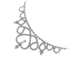 Outanaya Rhinestone Headband Wedding Bride Crowns Accessory Shining in The Sunshine Stable Fixation Silver Alloy Banquet Party Hair Accessory