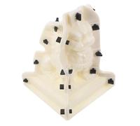 Outanaya Roman Column Mold Balustrade Concrete Mold for Villas and Communities 12.18x8.65x8.65in Ball Shaped Beige Plastic Smooth Surface Easy to Use for DIY Enthusiasts and Garden-Lovers