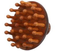 Outanaya Scalp Massage Comb Lightweight Wooden Comb Sandalwood for Headache Relief and Comfortable Massage, Round Shaped Suitable for Scalp Relaxation and Hair Care