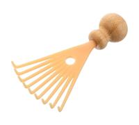 Outanaya Scalp Massager and Scratcher Bamboo Claw for Deep Relaxation and Stress Relief at Home, Compact Travel Size Beige