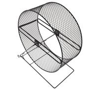 Outanaya Silent Iron Hamster Running Wheel with Rack for Hedgehogs Squirrels Small Pets Exercise Quiet Plaything for Muscle Building and Mental Health Maintenance