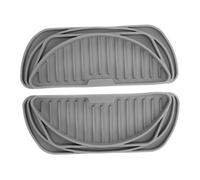 Outanaya Silicone Refrigerator Drip Tray 2pcs Gray Non-slip Water Dispenser Mat Drip Catcher for Beverage Dispenser and Fridge Ice Water Collection Tray for Kitchen Use