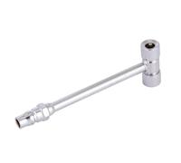 Outanaya Silver Sturdy Inflation Head Tire Accessory Portable Installation Easy to Attach and Remove Metal and Leather Connector for Bike and Car Industrial Air Line Systems