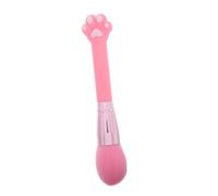 Outanaya Soft Pink Cat Paw Makeup Brush Long Handle Blush and Face Powder Brush Gentle Powder Application with Shedding Resistant Bristles for Precise Cosmetic Use