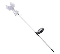 Outanaya Solar LED Angel Lights Waterproof Outdoor Garden Pathway Solar Panel Lawn Light with Fiber Optic Decorative Angel Design for Villa Yard