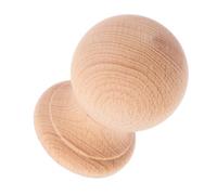 Outanaya Solid Wood Round Replacement Finials 6x4cm - Roman Style Wooden Column Finials for Furniture, Bed Posts, and Indoor Staircase Decoration