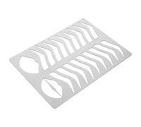 Outanaya Stainless Steel Eyebrow Stencil for Makeup Practice, Multifunctional Brow Drawing Mold Resistant to Breakage and Deformation, Silver Eyebrow Shape Template for Salon and Beginners