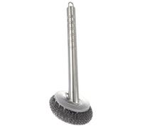 Outanaya Stainless Steel Pot Scrubber and Resistant to Deformation with Long Handle, Sturdy Kitchen Cleaning Brush Easy to Clean for Pots and Pans for Kitchen Scouring and Dishwashing