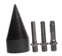Outanaya Steel Wood Splitter Drill Bit with Hex Shanks for Firewood Splitting High Hardness Kindling Bit Suitable for Oak Hickory Walnut Sycamore Heat Treated for Easy Cutting and Long Life