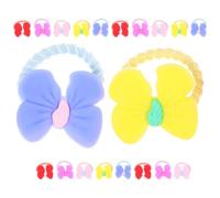 Outanaya Stylish Cloth and Accessories 20pcs Cute Dog Hair Bows with Rubber Bands Easy to Use Grooming Decoration for -haired Dogs for Holiday Celebrations
