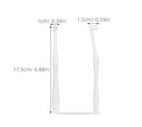 Outanaya Supple Round Head Pet Toothbrush with Ergonomic Handle for Dogs and Cats Cleaning Brush to Remove Food Dirt and Tartar Oral Care for Puppies and Sensitive Gums