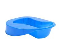 Outanaya Thickened Bedpan Safe Squatting Pan Plastic Compact Storage Integrated Injection Moulding Blue for Bed Use Elderly