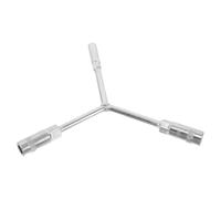 Outanaya Tire Valve Extractor Wrench Tool Y-Shaped 10mm 12mm Hex Socket Spanner Alloy Steel 3-Way Stem Puller for Car Motorcycle Tire Repair