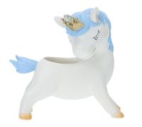 Outanaya Unicorn Shaped Resin Flowerpot for Succulent and Plant, Fresh Style Desktop Planter Suitable for Home Gardening Decorations and Indoor Use