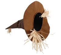Outanaya Vintage Floppy Witch Hat for Women, Lightweight Cloth Masquerade Witch Cap with Distressed Retro Design, for Halloween Cosplay and School Performances