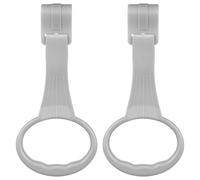 Outanaya Walking Exercise Rings for Crib - 1 Pair Gray Bed Stand Up Pull Rings Hanging Assistant for Learning to Stand and Walk