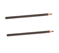 Outanaya Waterproof Sweatproof Eyebrow Pencil Pull Line Design 2pcs Deep Brown Thin Microblading Brow Pen for Women Natural Makeup