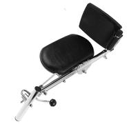 Outanaya Wheelchair Leg Rest Replacement with Detachable Calf Support Pad, Stainless Steel and Pu Material for Quick Replacement, Suitable for Elderly Patients at Home and Outdoors