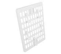 Outanaya White Positions Storage with Shelf Plastic Multiple Pegboard Hole Organisation Display for Wall and Ornament Craft Room and Office Tool