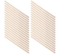 Outanaya Wood Waxing Sticks for Hair Removal and Shaping Eyebrows 100pcs round Edge Comfortable and Versatile Wax Sticks Applicator in Khaki, for Body and Facial Waxing