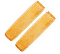 Outanaya Wooden File Handle Replacement for Files with Ergonomic Design and Comfortable Grip, Sturdy Wood Material, Suitable for Craft Making and Tools, 2pcs Pack