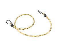 Outanaya Yellow 100cm Elastic Rubber Bungee Cord with Hooks, Stretch Cord Tie-down Strap for Bicycle and Electric Bike Trunk Cargo Securing, Heavy Duty Outdoor Luggage Strap