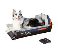 outask Outdoor Dog Bed Waterproof Portable Camping Bed for Small Dogs Cooling Chew Proof with TPU Fabric 28.3"L x 19.7"W x 6"D