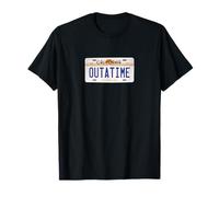 Outatime Classic SciFi Retro Future California License Plate T-Shirt