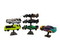 Outback Bricks Speed Champions Display Stand - Vertical Car Display Stand for Speed Champions Cars, Space-Saving Collector Display, Compatible with 2026 Models (2 Tier)