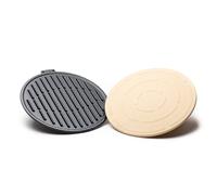 Outback Multi Cooking Surface Griddle Plate and Pizza Stone Set - Size: 3 x 31 x 1cm - Outback® - Wilko
