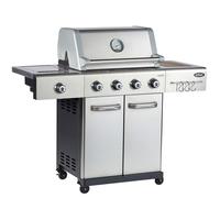 Outback Jupiter - 4 Burner Hybrid BBQ Grill with Side Burner - Stainless Steel