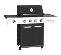 Outback Jupiter 4 Burner Hybrid with Chopping Board Black