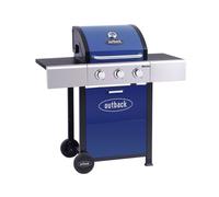 Outback Mercury 3 Burner Gas BBQ - Blue