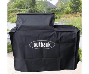 Outback Premium Cover for Signature II 6 Burner BBQ (Fits both with and without Gas Bottle Holder) ? Genuine Outback Accessory - OUT370778, Black