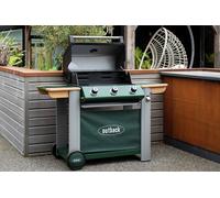 Outback Ranger 3 Burner Hybrid Gas BBQ in Green