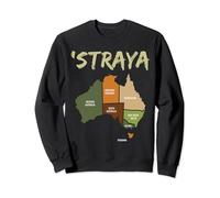 Outback Retro Vintage Australia Day Australian Map Sweatshirt