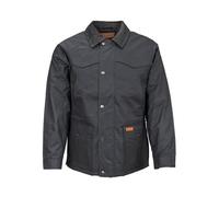 Outback Trading Company Men's 2708 Pathfinder Waterproof Breathable Fleece Lined Western Jacket, Black, L