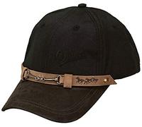 Outback Trading Company Unisex 1482 Waterproof 6-Panel Breathable Cotton Oilskin Equestrian Baseball Cap - One Size, Black, One size