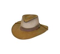 Outback Trading Company Unisex 1472 Kodiak with Mesh Sun-Protective Waterproof Breathable Outdoor Cotton Oilskin Hat, Field Tan, M