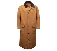 Outback Trading Company Unisex Adults 29896 Canvas Water-Resistant Cotton Work Wear Duster Coat with Drawstring Waist, Canvas, L