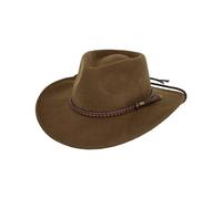 Outback Trading Men's 1392 Broken Hill UPF 50 Water-Resistant Crushable Australian Wool Western Cowboy Hat Cowboy-Hats